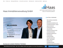 Tablet Screenshot of haas-immobilienverwaltung.de